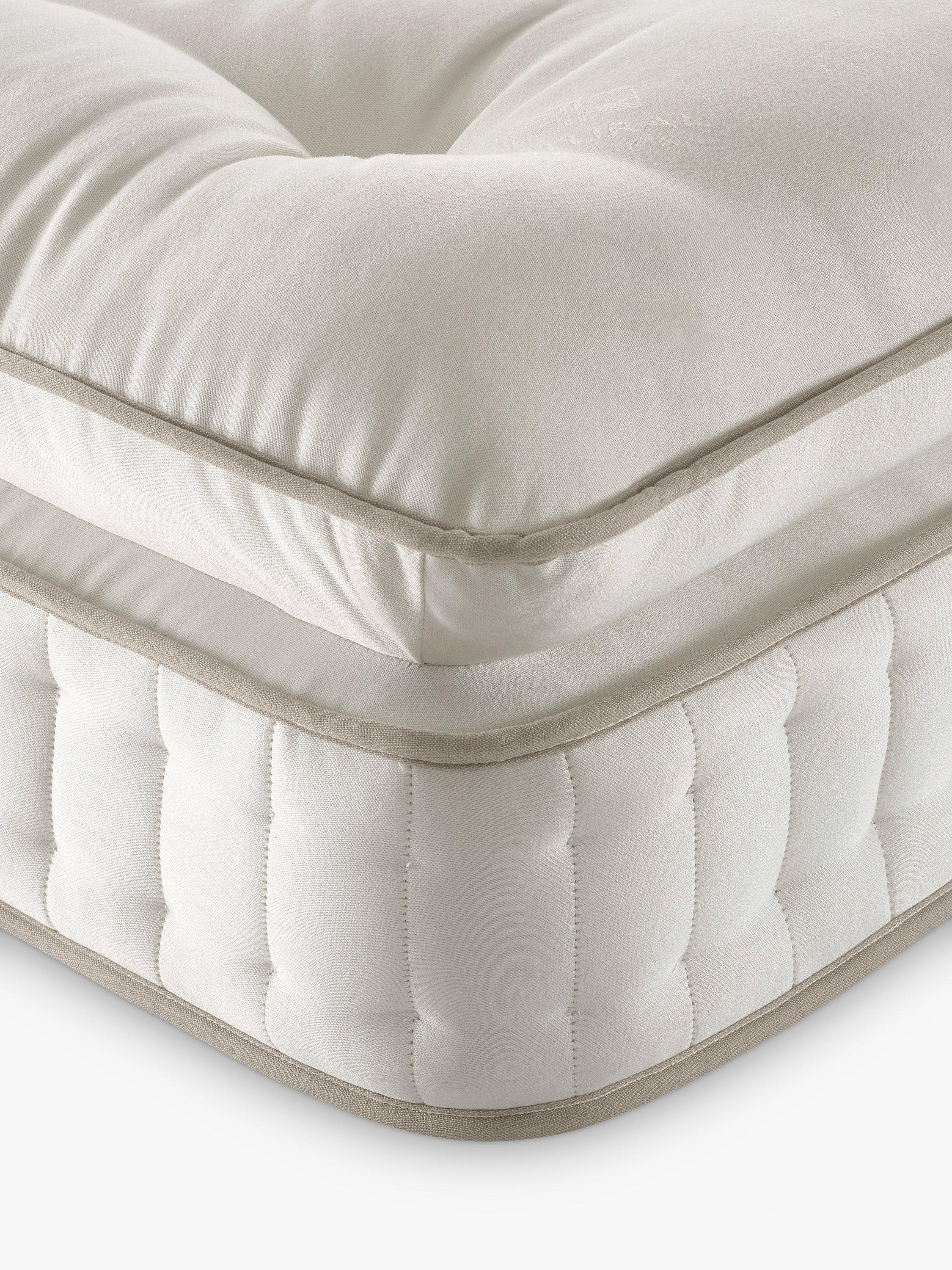 John Lewis Luxury Natural Collection Egyptian Cotton Pillowtop 4250, Super King Size, Firmer Tension Pocket Spring Zip Link Mattress