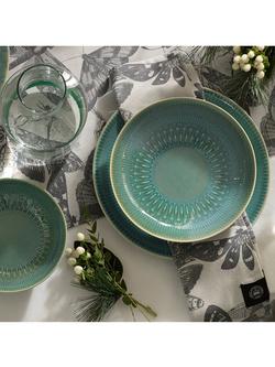 Royal Botanic Gardens, Kew Stoneware Pasta Bowl, 22cm, Green, Green