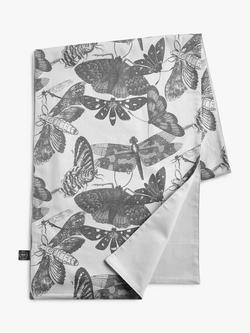 Royal Botanic Gardens, Kew Butterfly Cotton Table Runner, 200cm, Black/White, Black/White