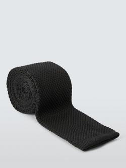 John Lewis Knitted Tie, Black