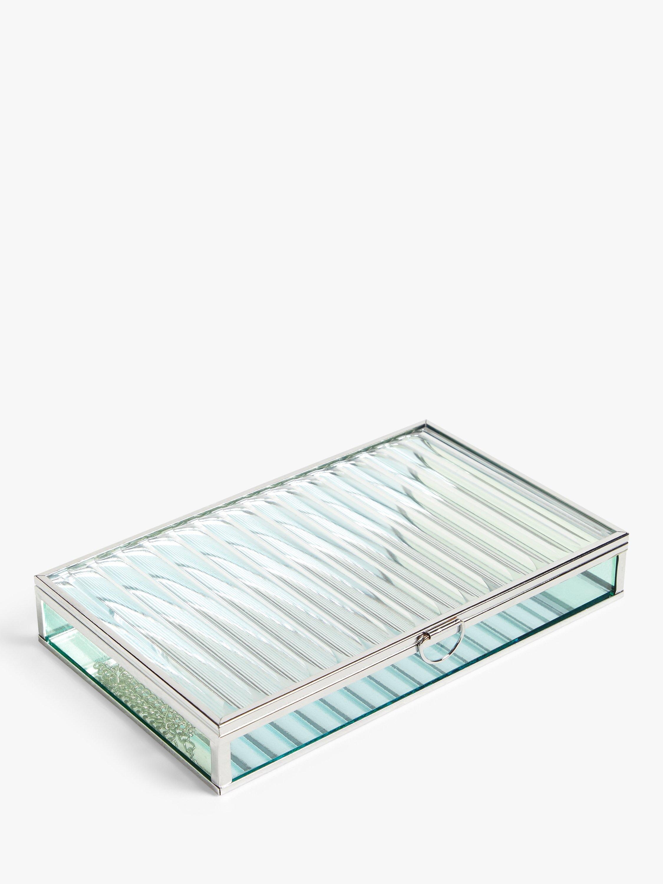John Lewis Glass Mirror Jewellery Box
