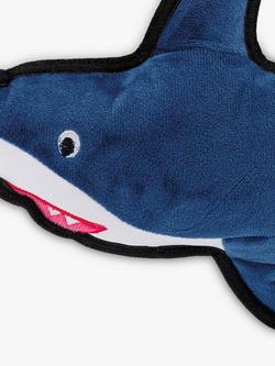 Beco Pets Rough & Tough Shark Recycled Polyester Dog Toy, Large - view 2, Blue
