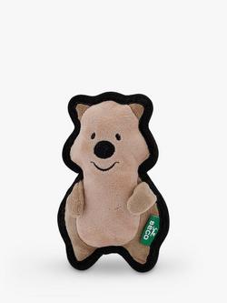 Beco Pets Rough & Tough Quokka Recycled Polyester Dog Toy, Small, Brown