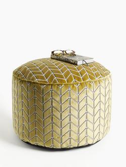 Harlequin Perplex Pouffe, Ochre - view 2, Ochre