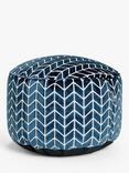 Harlequin Perplex Pouffe, Ochre, Navy
