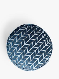 Harlequin Perplex Pouffe, Ochre - view 2, Navy