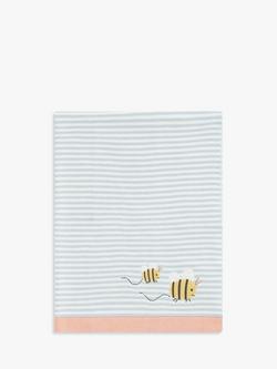 John Lewis Oh My Darling Bee Cotton Blanket, 100 x 75cm, Multi Multi