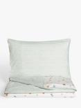 John Lewis Oh My Darling Bee Print Reversible Toddler Pure Cotton Duvet Cover and Pillowcase Set, Cotbed (120 x 140cm)