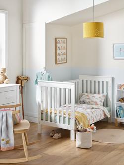 John Lewis Oh My Darling Rainbow Print Toddler Pure Cotton Duvet Cover and Pillowcase Set, Cotbed (120 x 140cm) - view 2, Multi