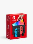 Nintendo Switch OLED 64GB Console with Joy-Con, Neon Red/Blue