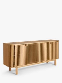 John Lewis Slatted TV Stand Sideboard for TVs up to 60", Oak, Oak