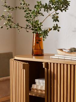 John Lewis Slatted TV Stand Sideboard for TVs up to 60", Oak - view 2, Oak