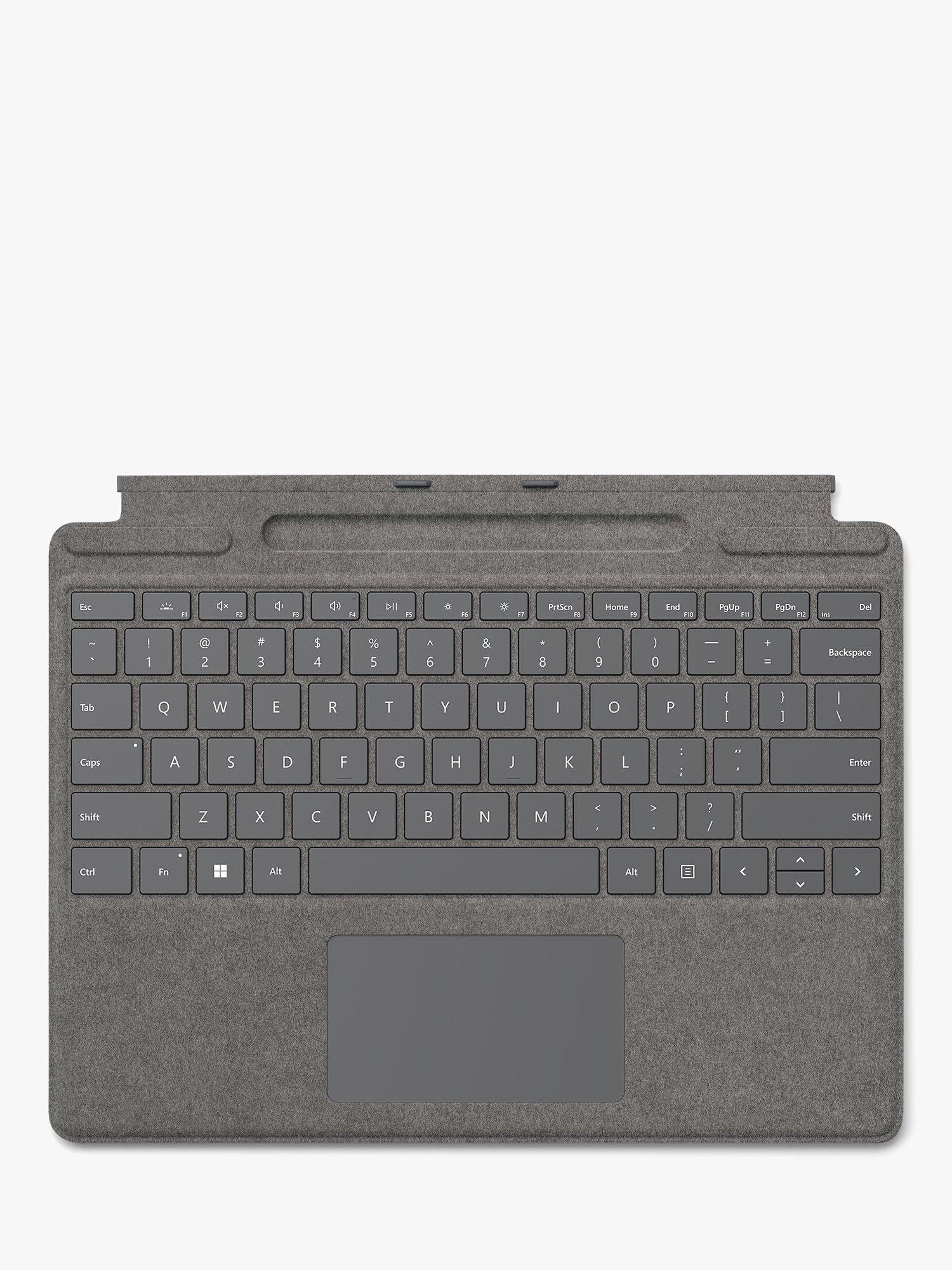 Microsoft Surface Pro Signature Type Keyboard Cover for Surface Pro 9 and Surface Pro X, Platinum