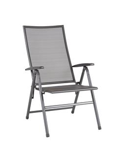 John Lewis Henley by KETTLER Reclining Garden Chair, Set of 2, Iron Grey - view 2, Iron Grey