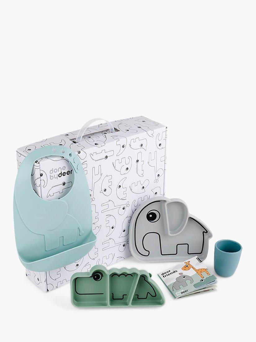 Done by Deer Deer Friends Stick and Stay Tableware Goodie Box, Blue/Multi