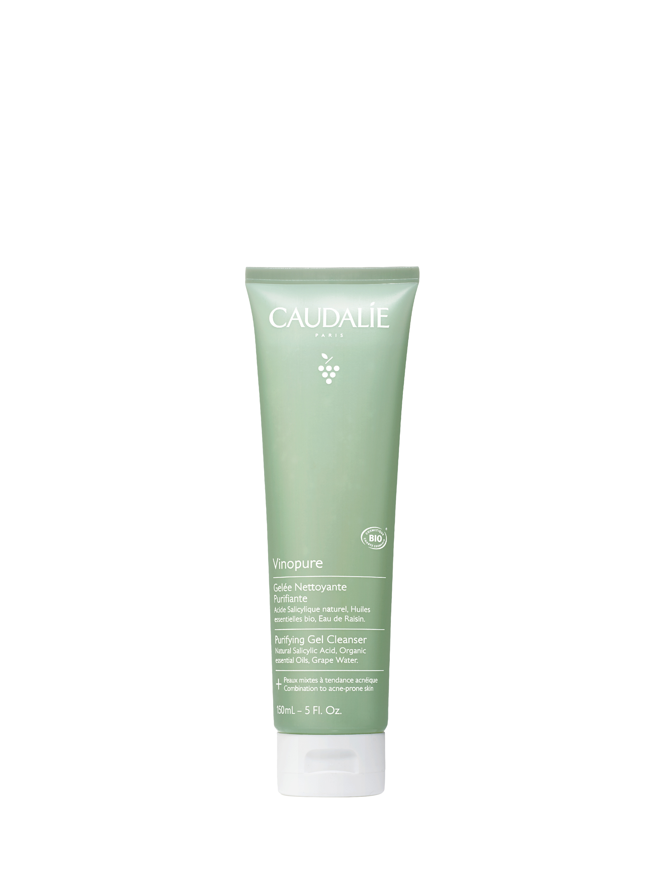 Product image 1 of 6, which shows Caudalie Vinopure Purifying Gel Cleanser, 150ml