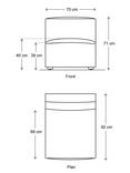 Swyft Model 03 Medium Middle Sofa Unit, Shadow Linen