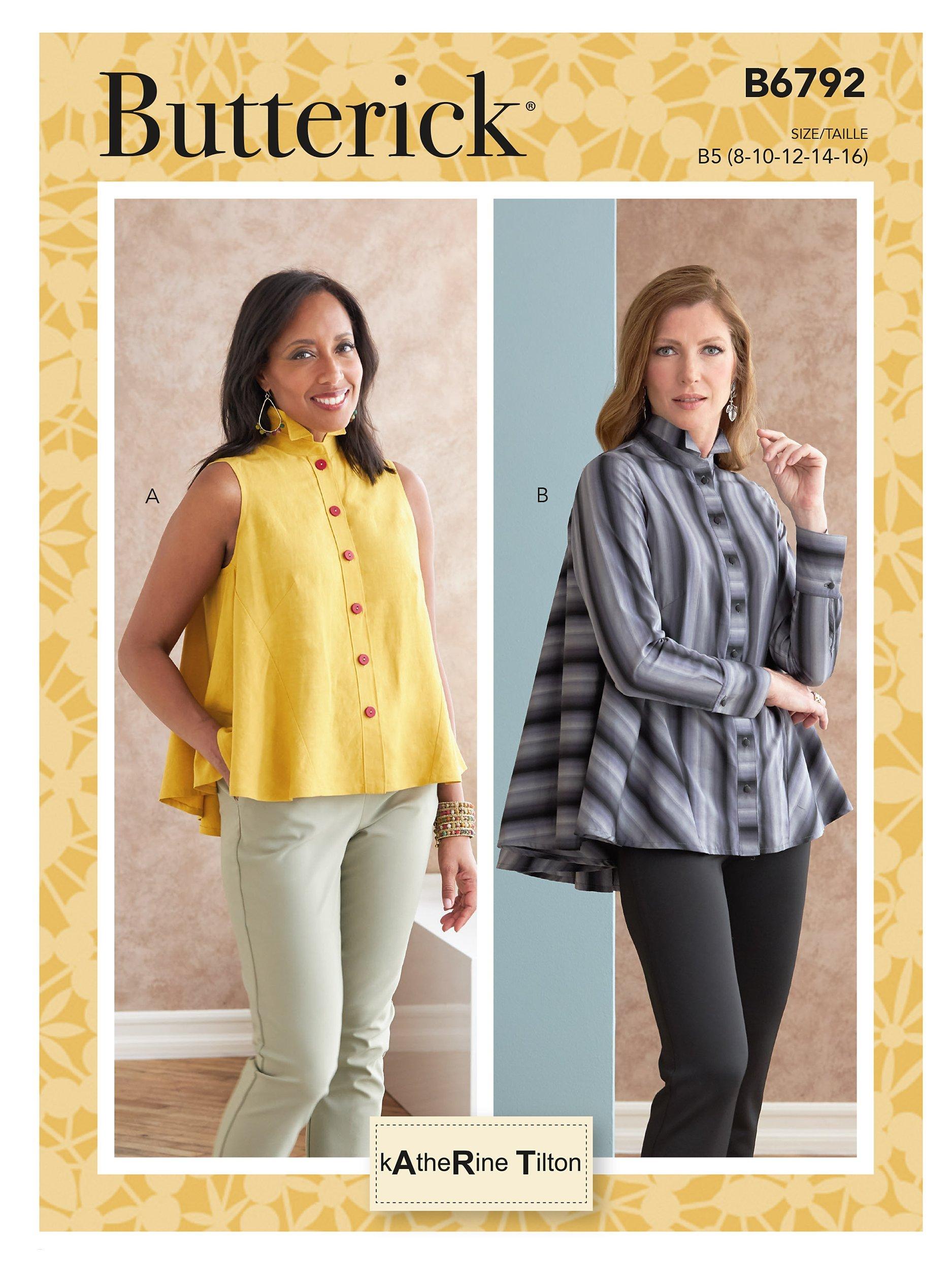 Butterick Misses' High Neck Top Sewing Pattern B6792