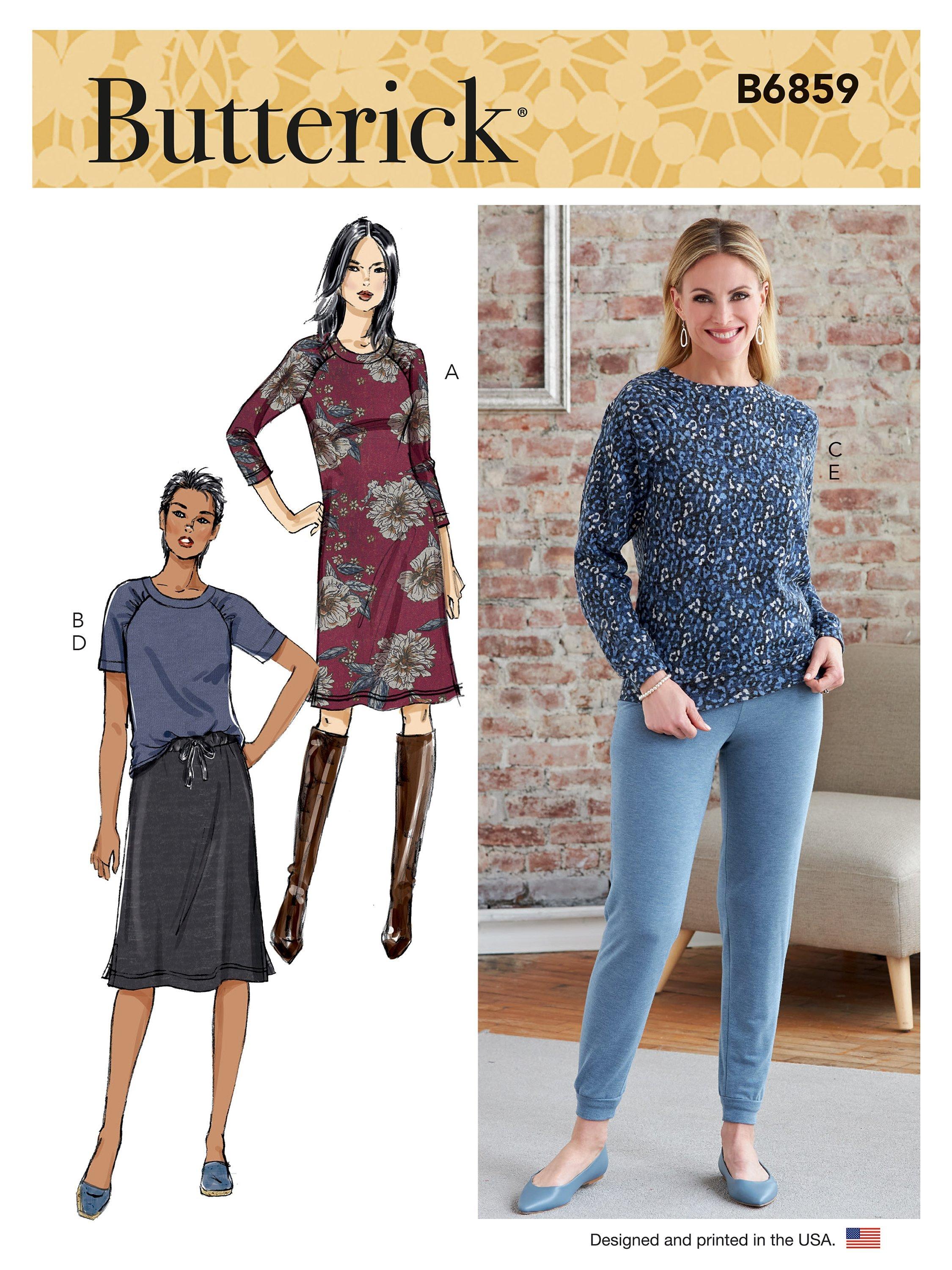 Butterick Misses' Dress, Tops & Trousers Sewing Pattern B6859