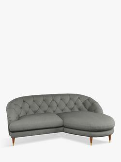 John Lewis + Swoon Radley RHF Chaise End Sofa, Grey Cotton