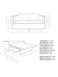 John Lewis + Swoon Lyon Medium 2 Seater Sofabed