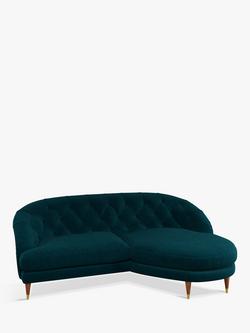 John Lewis + Swoon Radley RHF Chaise End Sofa, Wildwood Green Velvet