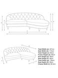 John Lewis + Swoon Radley RHF Chaise End Sofa