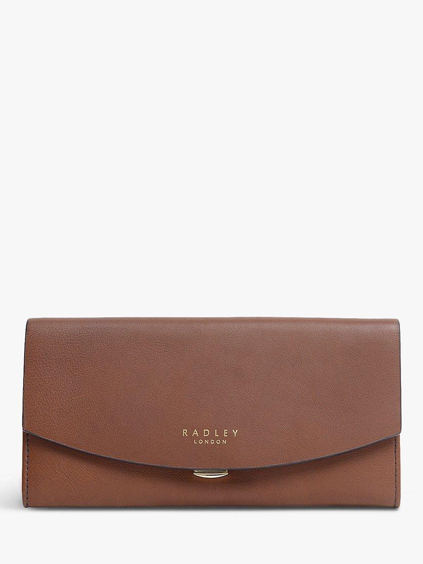 Radley Apsley Road Large Leather Flapover Matinee Purse, Tan