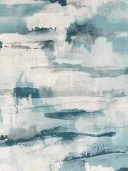 John Lewis Shiomi Made to Measure Curtains or Roman Blind, Teal, Teal