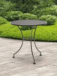 John Lewis Henley by KETTLER 2-Seater Round Garden Bistro Table, 70cm, Iron Grey