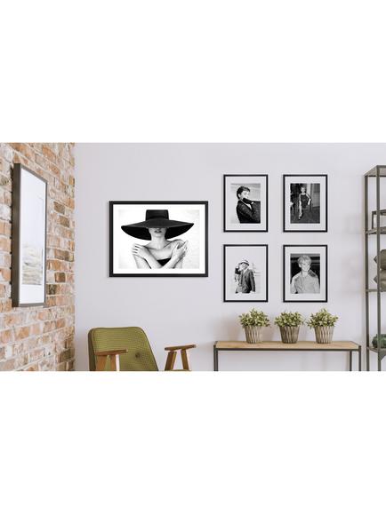 Brookpace Lascelles 'Mystery Lady III' Framed Print & Mount, 81 x 66cm, Black/White - view 2, Black/White