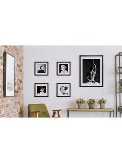 Brookpace Lascelles Ballerina Pose Framed Photographic Print & Mount, 86 x 66cm, Black/White - view 2, Black/White