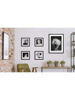 Brookpace Lascelles Ballerina Bow Framed Photographic Print & Mount, 86 x 66cm, Black/White - view 2, Black/White