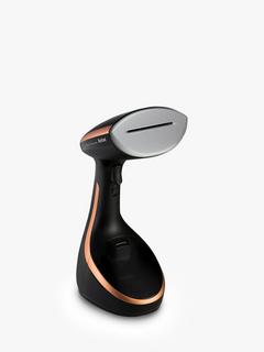 Tefal Access Steam Care DT9100 Handheld Clothes Steamer, Black/Copper