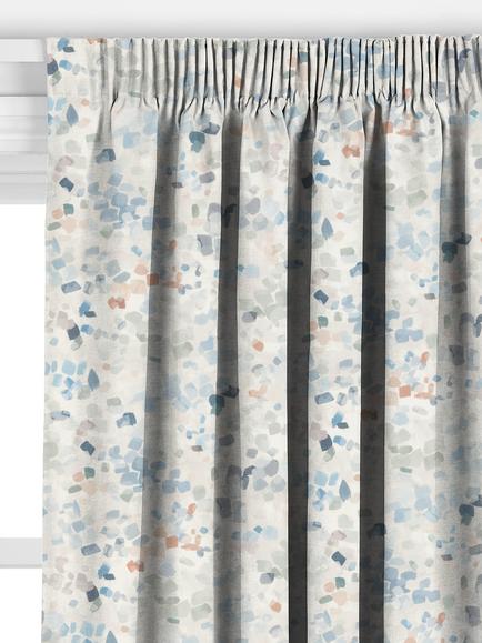 John Lewis Dapple Made to Measure Curtains or Roman Blind, French Blue - view 2, French Blue