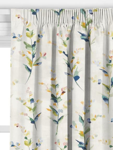 John Lewis Wildflower Sprigs Made to Measure Curtains or Roman Blind, Multi - view 2, Multi