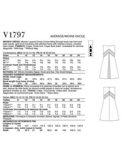 Vogue Misses' Layered Mini Dress Sewing Pattern V1797 - view 2, 