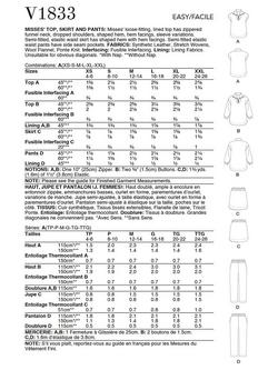 Vogue Misses' Top, Skirt & Trousers Sewing Pattern V1833, A - view 2, 