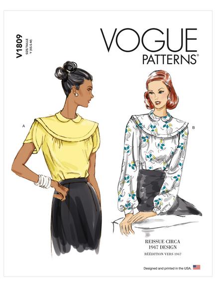 Vogue Misses' Tunic Top & Cardigan Sewing Pattern V1809, 
