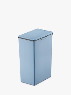 EKO Morandi Rectangular Touch Bin, 40L, Grey, Blue