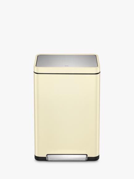 EKO X Cube Recycling Bin, 40L, Cream