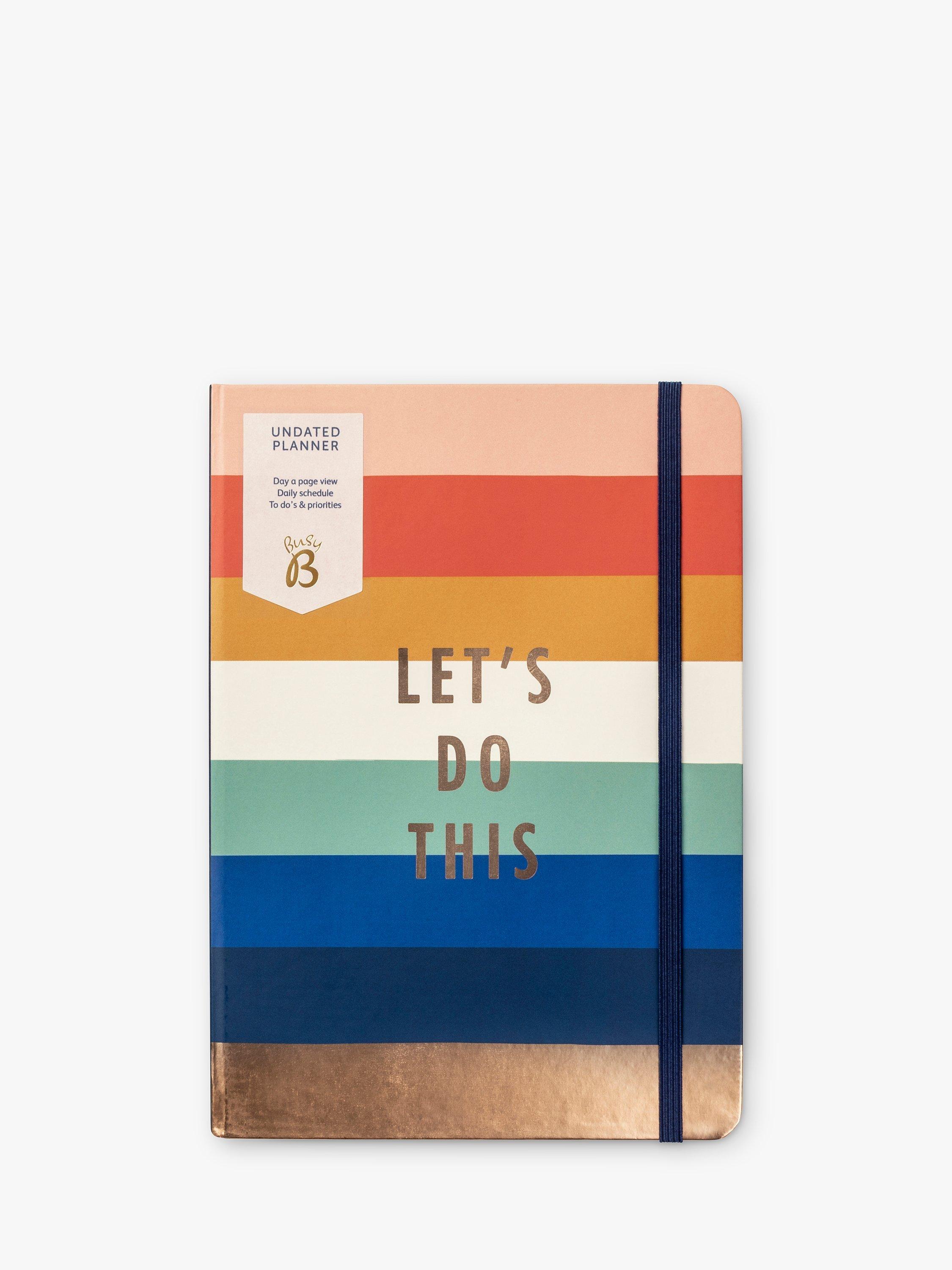 Busy B Stripe Undated Planner