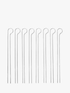 Weber Steel BBQ Dual-Pronged Skewer Set, 8 Piece