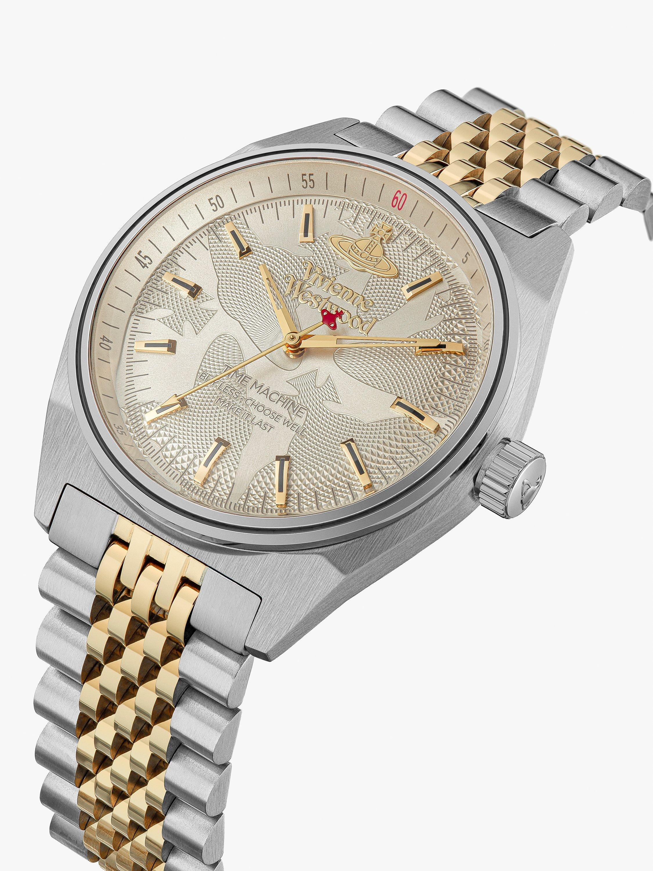 Product image 5 of 6, which shows Vivienne Westwood VV251WGSG Women's Lady Sydenham Bracelet Strap Watch, Multi/Pale Grey