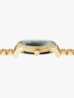 Vivienne Westwood Women's The Wallace Swarovski Crystal Bracelet Strap Watch, Gold/Green VV208GDGD - view 2, Gold/Green Vv208gdgd