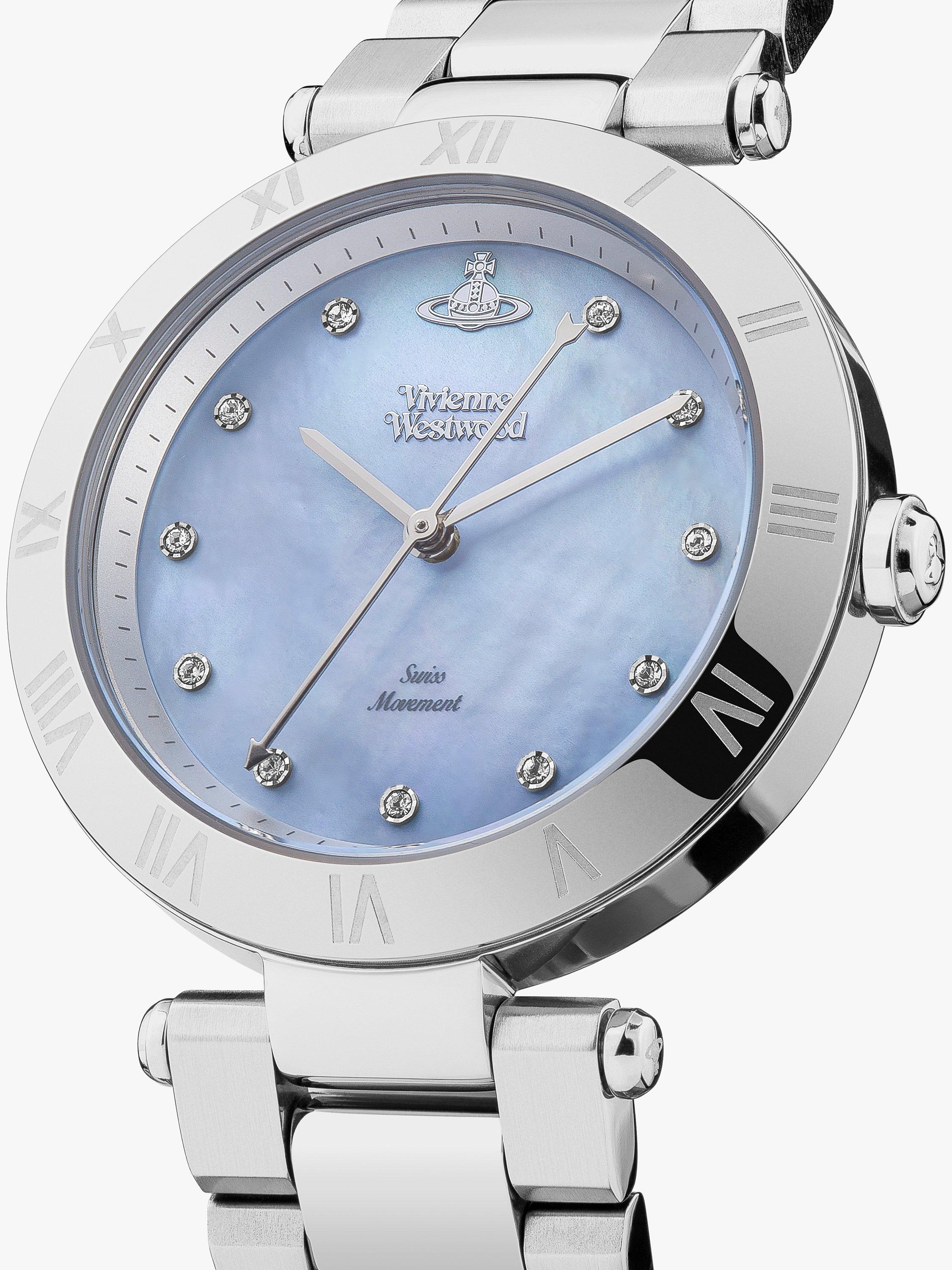 Vivienne Westwood VV206BLSL Women s Montagu Bracelet Strap Watch Silver Blue