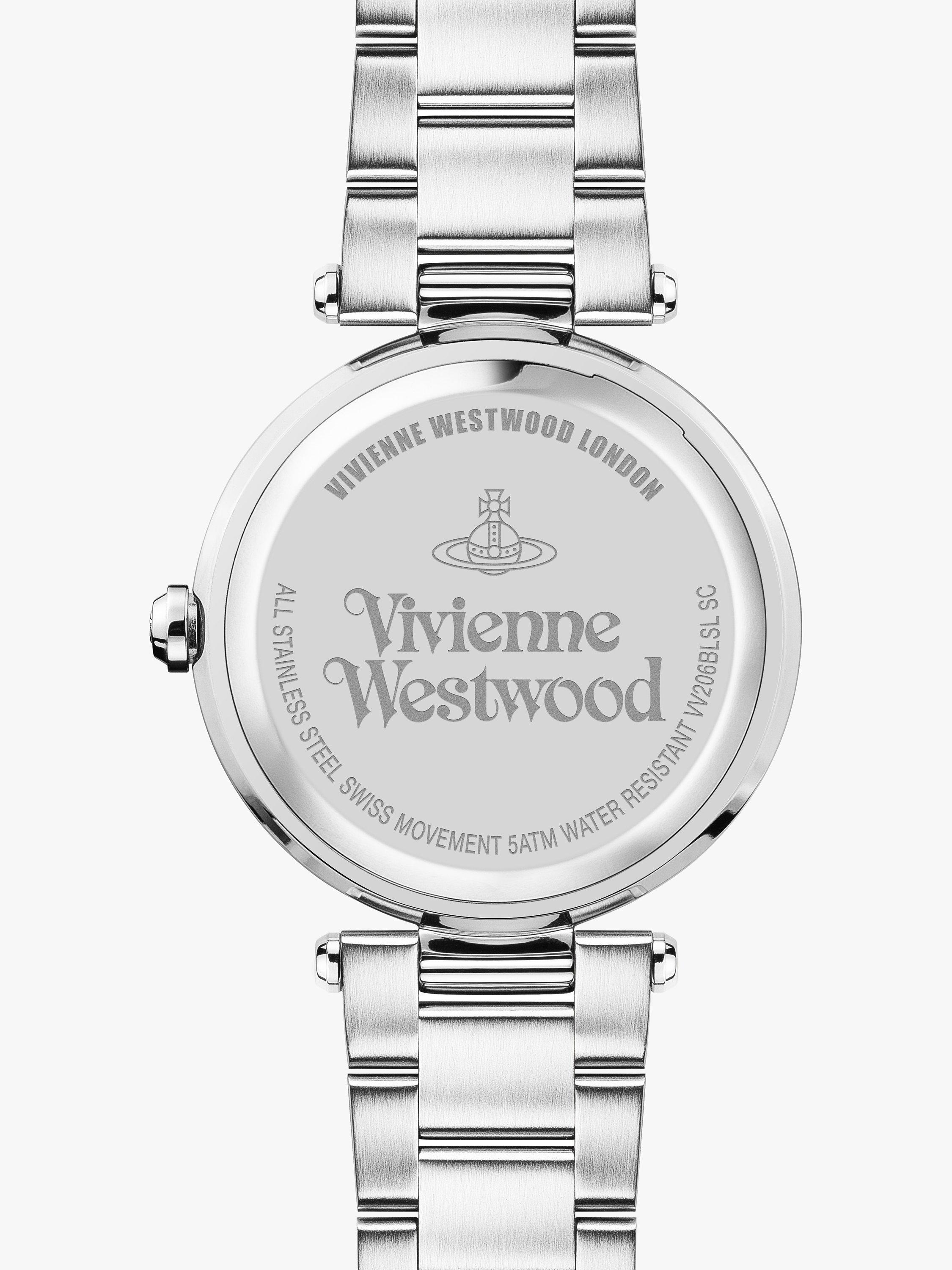 Product image 4 of 4, which shows Vivienne Westwood VV206BLSL Women's Montagu Bracelet Strap Watch, Silver/Blue
