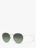 Ray-Ban RB2283 Men's Phantos Sunglasses, Petroleum on Legend Gold