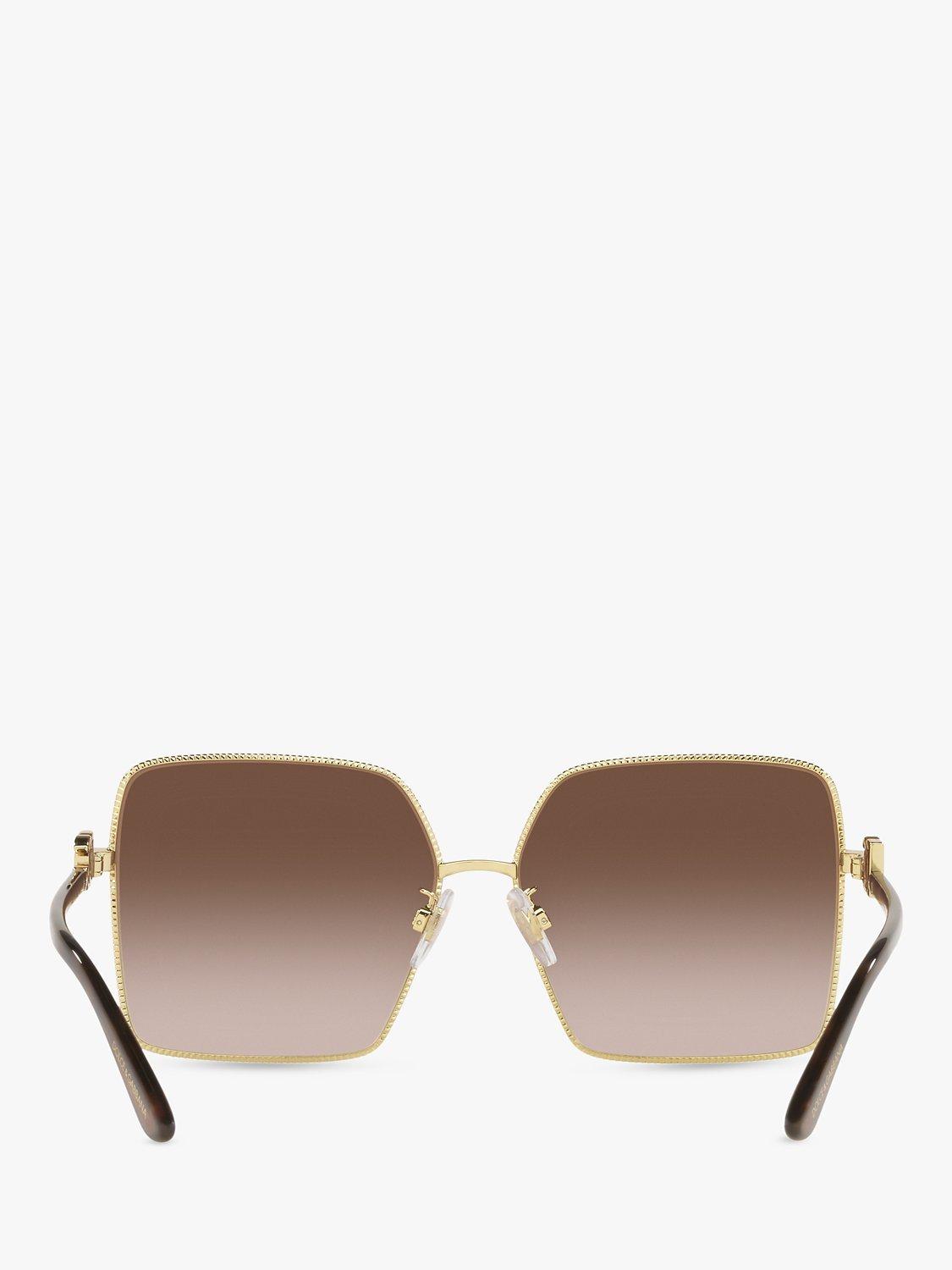 Product image 6 of 6, which shows Dolce & Gabbana DG227902 Women's Square Sunglasses, Gold
