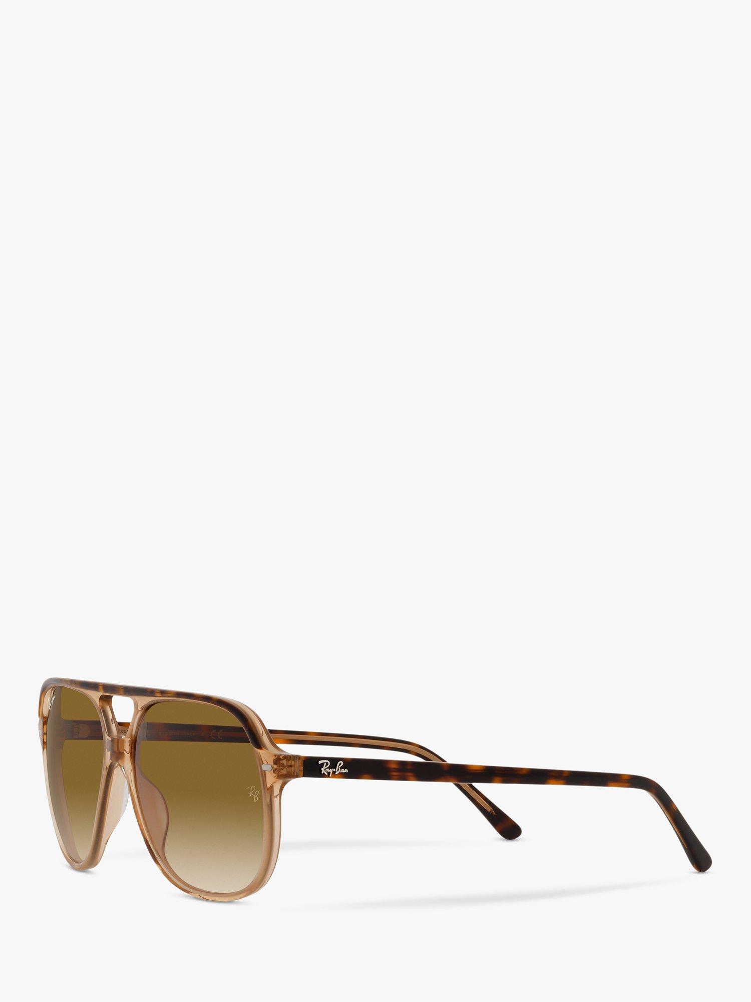 Product image 2 of 7, which shows Ray-Ban RB2198 Unisex Square Sunglasses, Havana/Brown Gradient